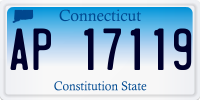 CT license plate AP17119
