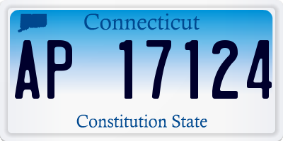 CT license plate AP17124