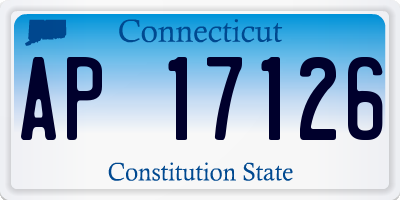 CT license plate AP17126