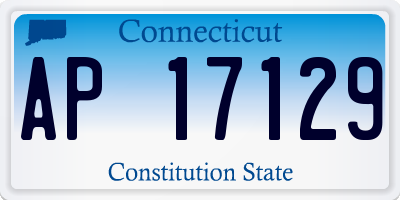 CT license plate AP17129
