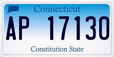CT license plate AP17130