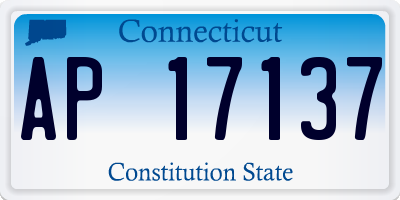 CT license plate AP17137