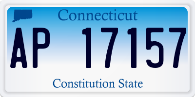 CT license plate AP17157