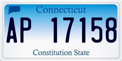 CT license plate AP17158