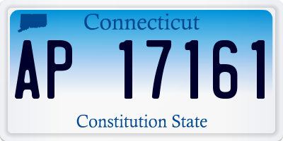 CT license plate AP17161