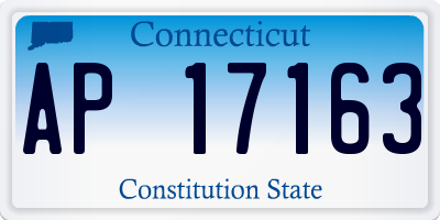 CT license plate AP17163