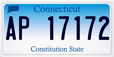 CT license plate AP17172