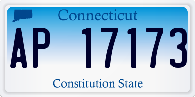 CT license plate AP17173