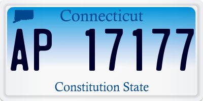 CT license plate AP17177