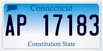CT license plate AP17183