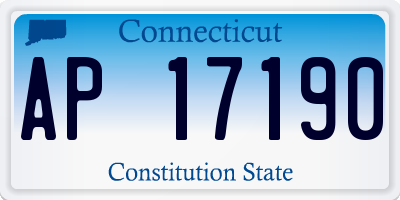 CT license plate AP17190