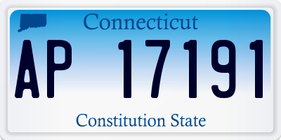 CT license plate AP17191