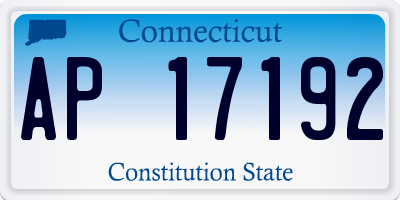 CT license plate AP17192