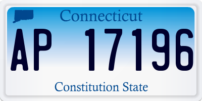CT license plate AP17196