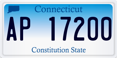 CT license plate AP17200