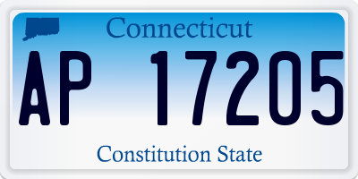 CT license plate AP17205