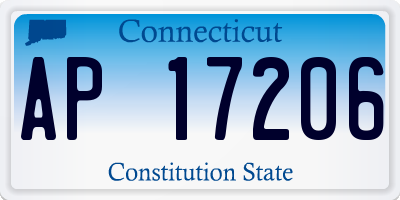 CT license plate AP17206