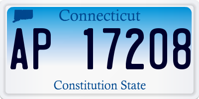 CT license plate AP17208
