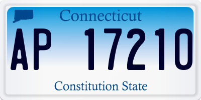CT license plate AP17210