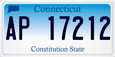 CT license plate AP17212