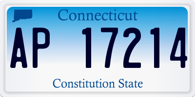 CT license plate AP17214