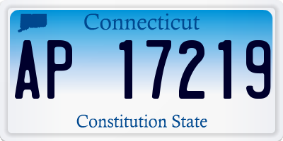 CT license plate AP17219