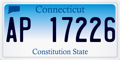 CT license plate AP17226