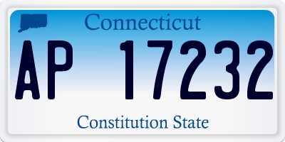 CT license plate AP17232