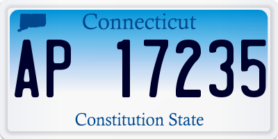 CT license plate AP17235
