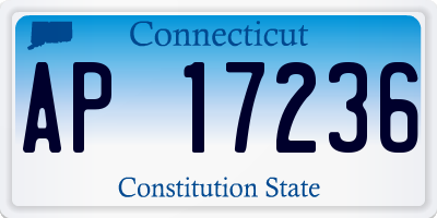 CT license plate AP17236