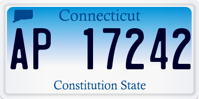CT license plate AP17242