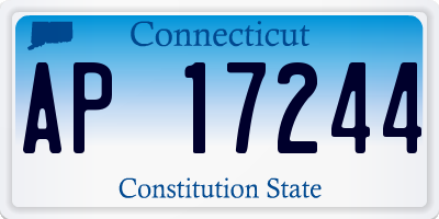 CT license plate AP17244