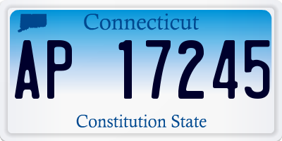 CT license plate AP17245