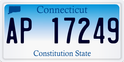 CT license plate AP17249