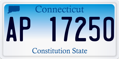 CT license plate AP17250