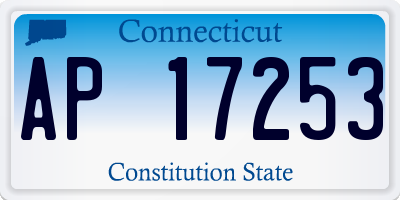 CT license plate AP17253