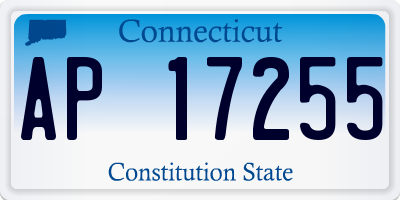 CT license plate AP17255