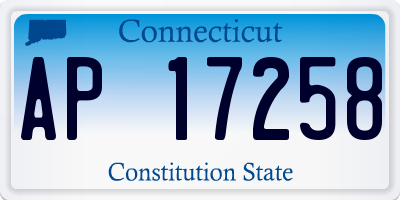 CT license plate AP17258