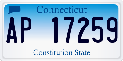 CT license plate AP17259