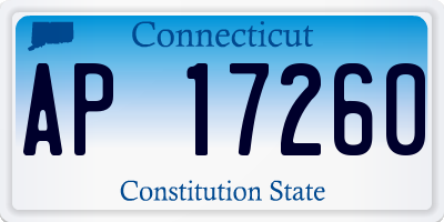 CT license plate AP17260