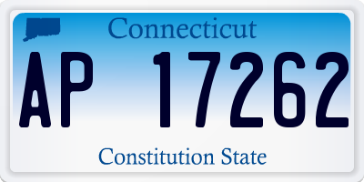 CT license plate AP17262
