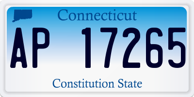 CT license plate AP17265