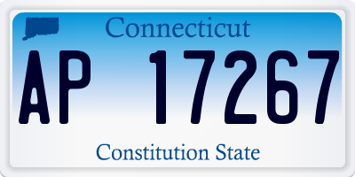 CT license plate AP17267