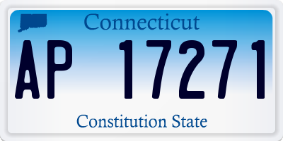 CT license plate AP17271