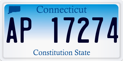 CT license plate AP17274