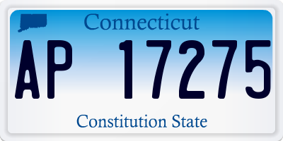 CT license plate AP17275