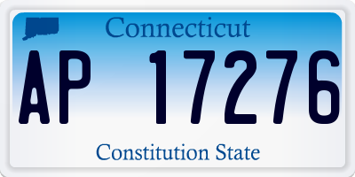 CT license plate AP17276