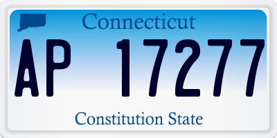 CT license plate AP17277