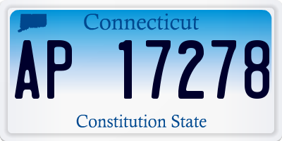 CT license plate AP17278