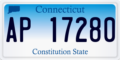 CT license plate AP17280
